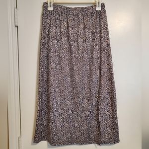 Leopard Print Maxi Skirt